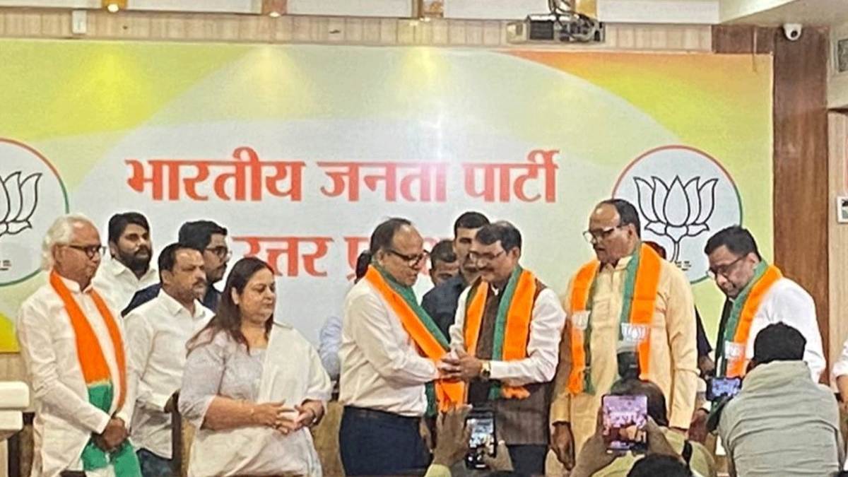 Former UP DGP Vijay Kumar & Wife Join BJP: Deputy CM Brajesh Pathak Witnesses Membership