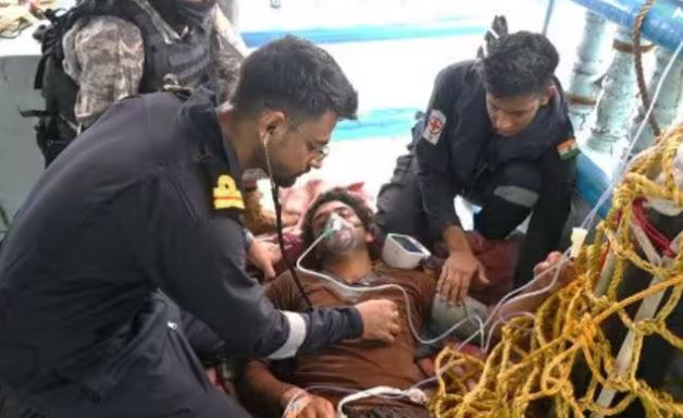 Indian Navy provides medical aid to Iranian fishing vessel carrying 20 Pakistani crew members