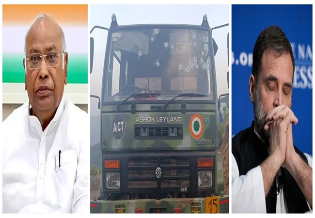 Terrorist Attack: Congress President Kharge and Rahul Gandhi Condemns Poonch Terror Attack