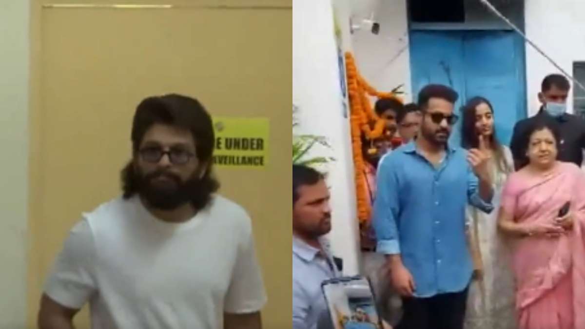 Allu Arjun and Jr. NTR Exercise Voting Rights in Jubilee Hills, Hyderabad