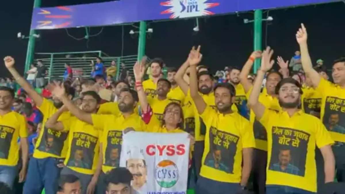 AAP Supporters Detained for Protesting Arvind Kejriwal’s Arrest at IPL Match in Delhi