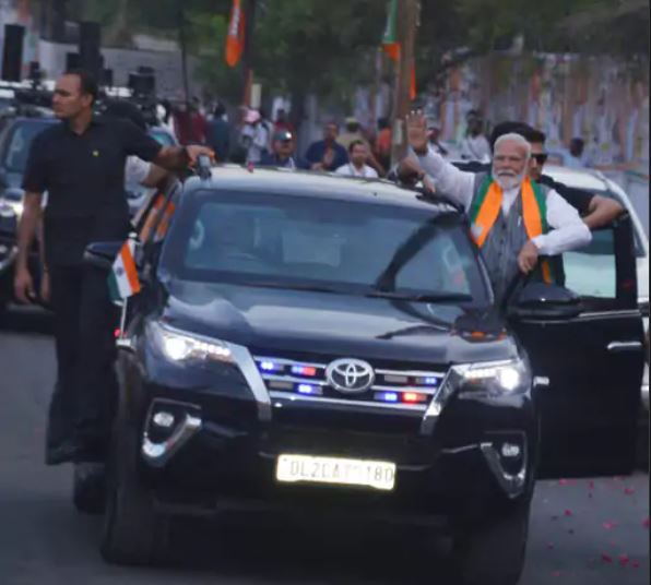 Amid shower of petal, PM Modi holds mega roadshow in Kanpur days ahead of 3rd phase voting