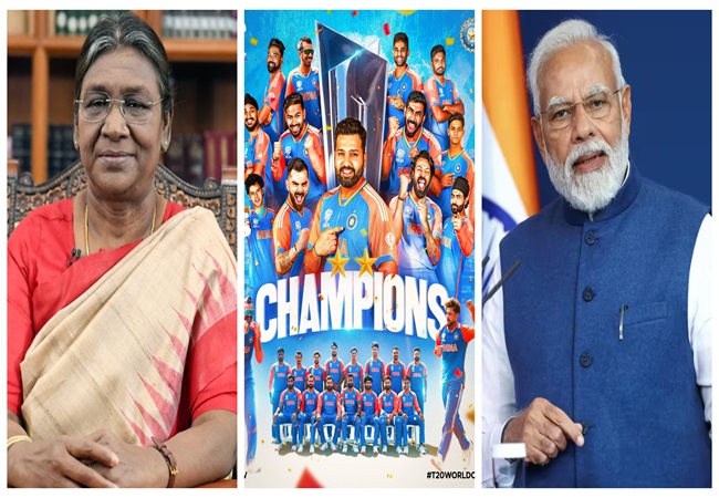 T20 World Cup 2024: President Murmu, PM Modi and other leaders congratulate Team India for the victory