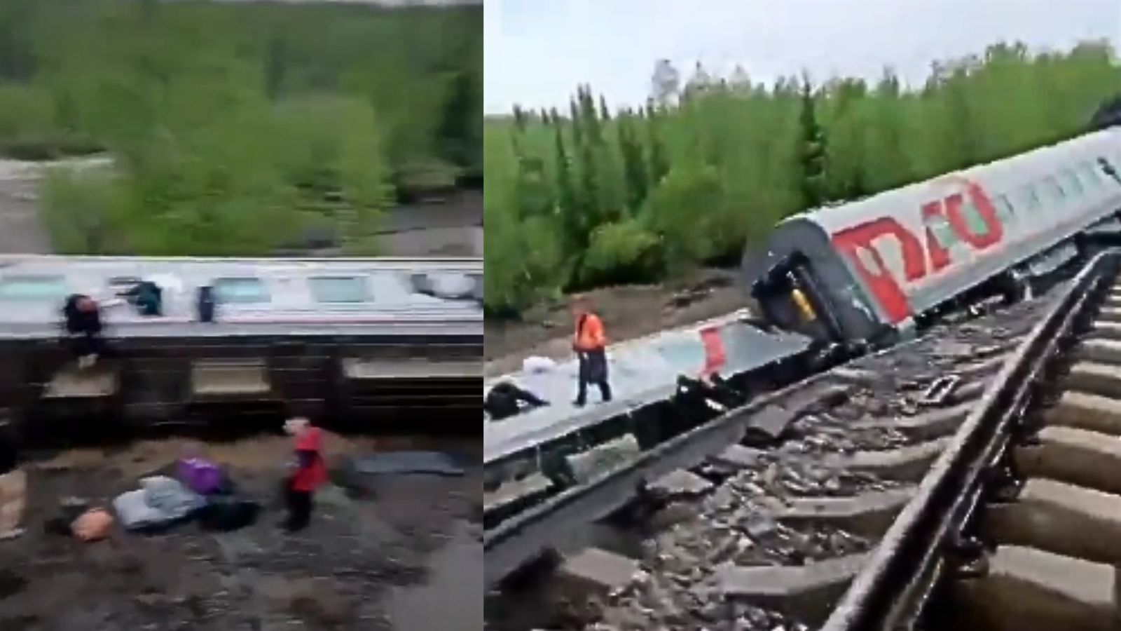 Russia Train Accident: 70 Injured as Nine Carriages Overturn in Komi Region